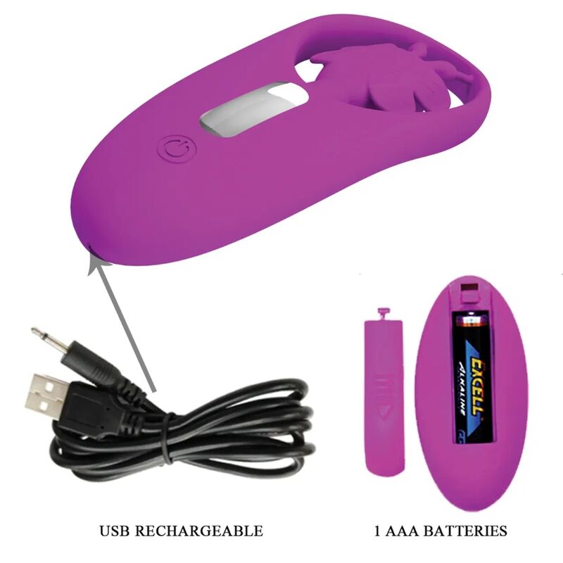 PRETTY LOVE - STIMOLATORE PER MUTANDINE A FARFALLA DANZANTE CON TELECOMANDO LILLA