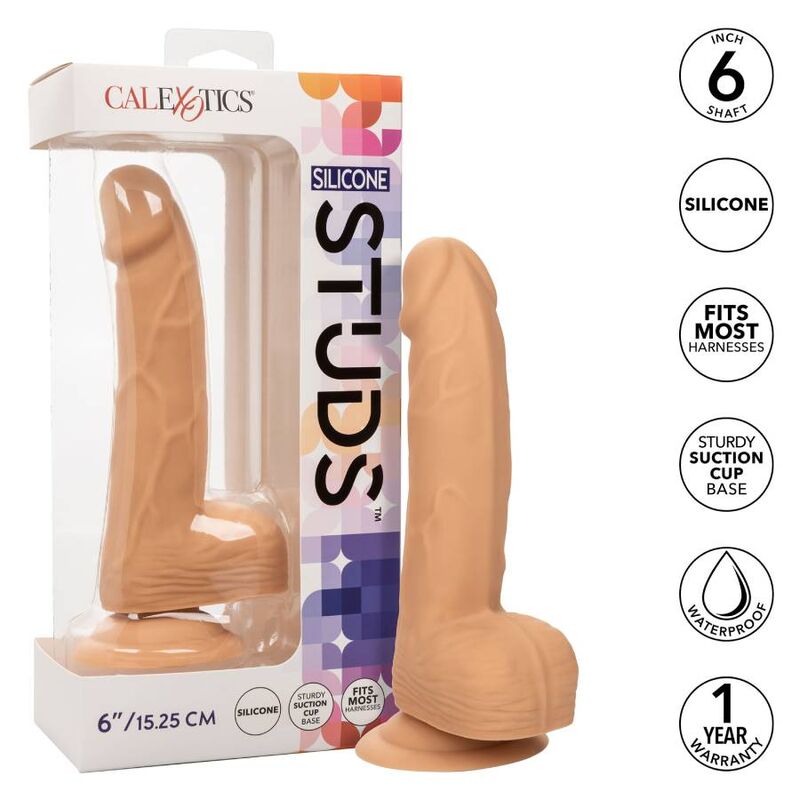 CALEXOTICS - BORCHIE IN SILICONE 15,24 CM PELLE