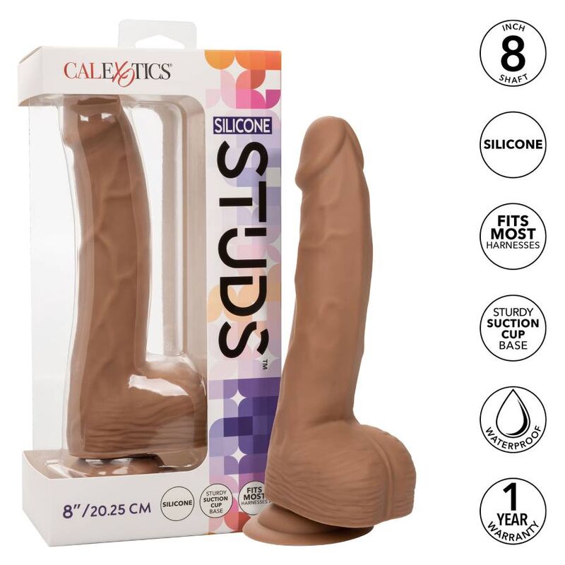 CALEXOTICS - BORCHIE IN SILICONE 20,32 CM MARRONE