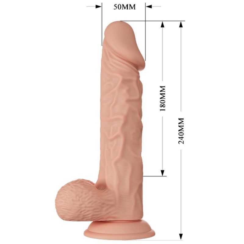 DANZA - BELLISSIMO INCONTRO BURAQ VIBRAZIONE 24 CM NATURALE