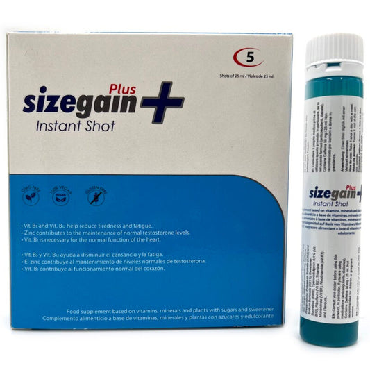500 COSMETICI - SIZEGAIN PLUS INSTANT SHOT MASCHILE INTELLIGENT 5 UNITÀ
