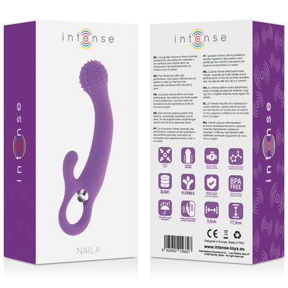 INTENSE - NAILA VIBRATING SILICONE LILLA