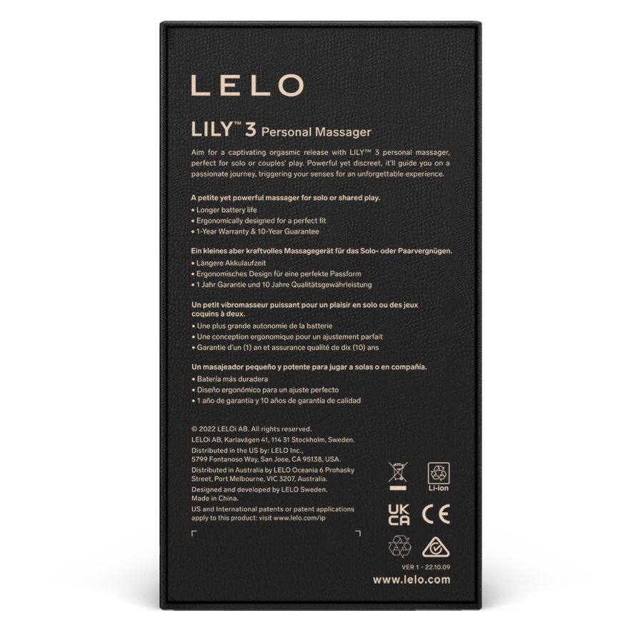 LELO - LILY 3 MASSAGGIATORE PERSONALE - VIOLA