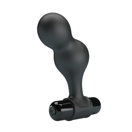 MR PLAY - TAPPO ANALE VIBRANTE IN SILICONE NERO