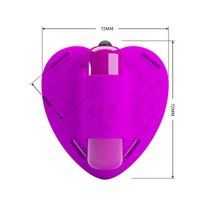 PRETTY LOVE - MASSAGGIATORE CLITORIDEO A BATTITO CARDIACO 10 MODALITÀ DI VIBRAZIONE VIOLA