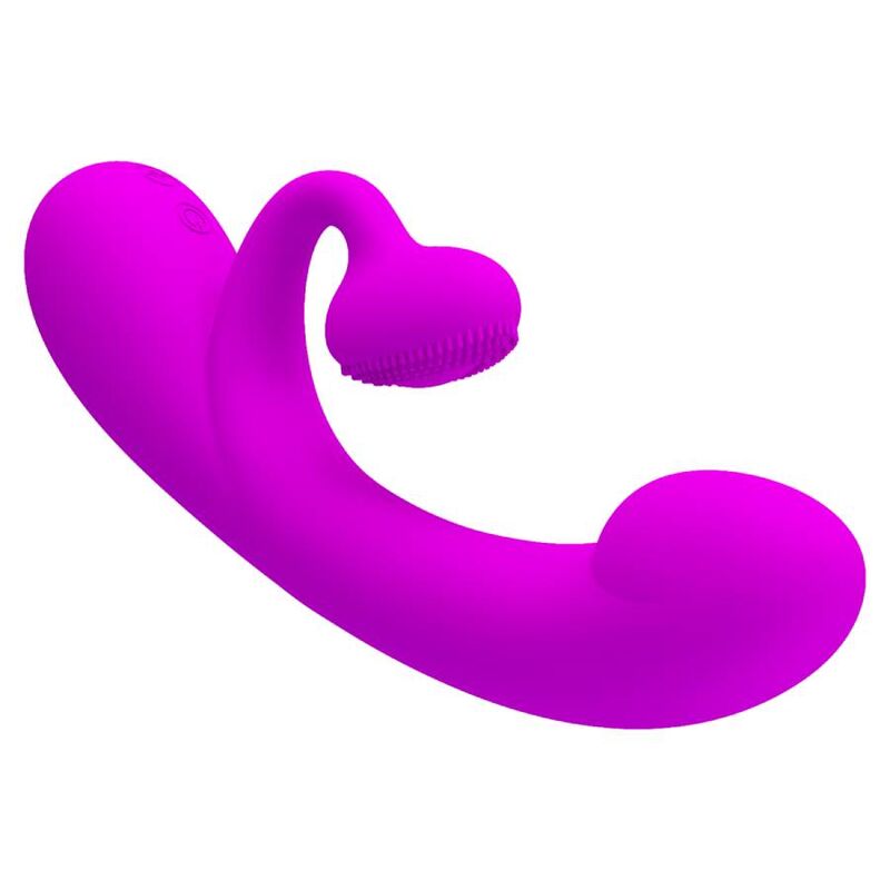 PRETTY LOVE - SINCERO VIBRATORE E SUCCHIATORE PER CLITORIDE IN SILICONE VIOLA