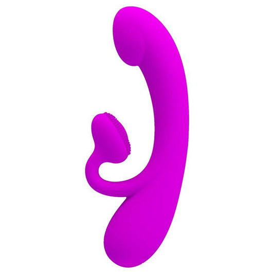 PRETTY LOVE - SINCERO VIBRATORE E SUCCHIATORE PER CLITORIDE IN SILICONE VIOLA
