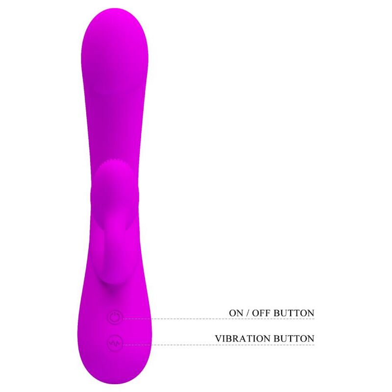 PRETTY LOVE - SINCERO VIBRATORE E SUCCHIATORE PER CLITORIDE IN SILICONE VIOLA