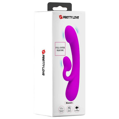 PRETTY LOVE - SINCERO VIBRATORE E SUCCHIATORE PER CLITORIDE IN SILICONE VIOLA