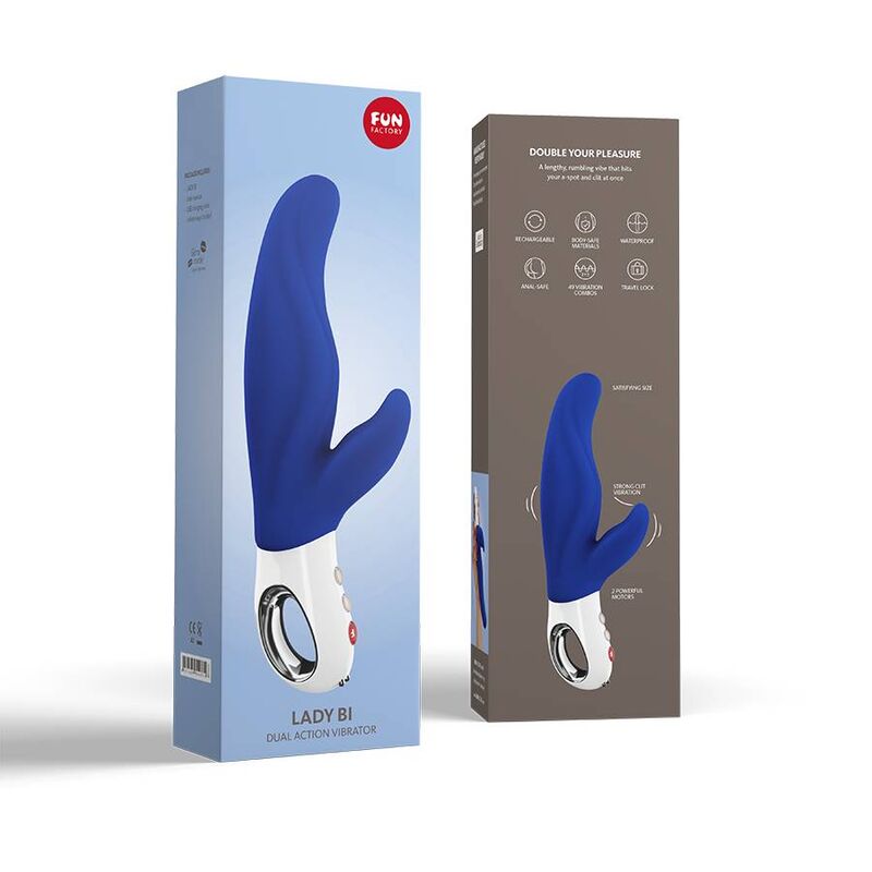 FUN FACTORY - VIBRATORE DOPPIO LADY BI ULTRAMARIN