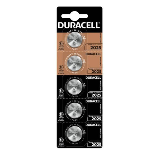 DURACELL - BATTERIA A BOTTONE AL LITIO CR2025 3V BLISTER*5