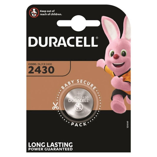 DURACELL - BATTERIA A BOTTONE AL LITIO CR2430 3V BLISTER*1