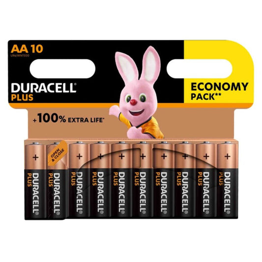 DURACELL - PLUS POWER 100 AA BATTERIE ALCALINE LR6 BLISTER*10