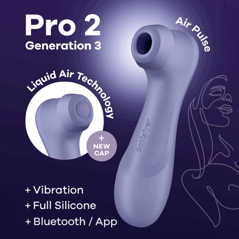SATISFYER - PRO 2 GENERAZIONE 3 LILLA BLUETOOTH E APP