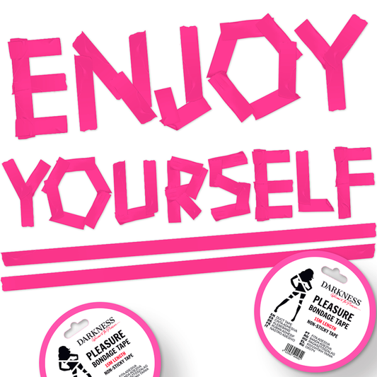 DARKNESS - NASTRO BONDAGE ROSA ANTIADESIVO 15M