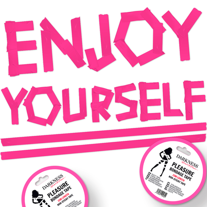 DARKNESS - NASTRO BONDAGE ROSA ANTIADESIVO 15M