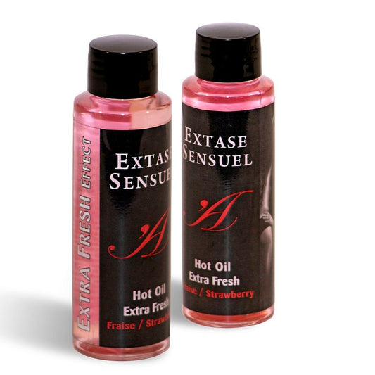 EXTASE SENSUAL - OLIO DA MASSAGGIO EFFETTO FRAGOLA EXTRA FRESCO 100 ML
