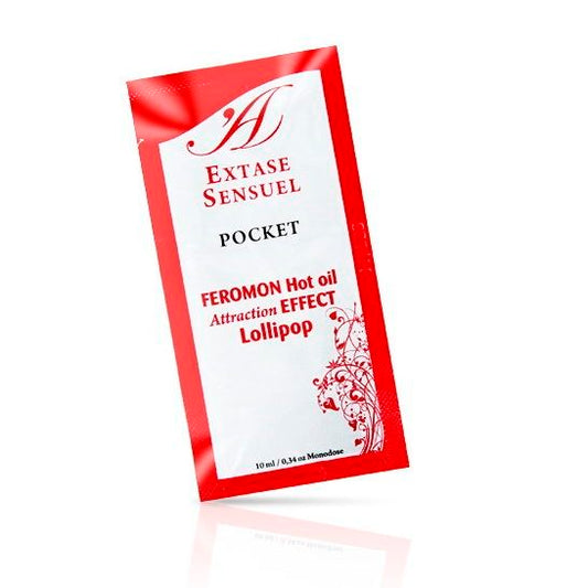 EXTASE SENSUAL - OLIO DA MASSAGGIO EFFETTO CALORE AI FEROMONI LECCA-LECCA 10 ML
