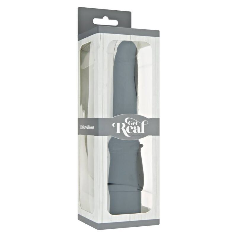 SII REALE - VIBRATORE NERO CLASSICO E LISCIO