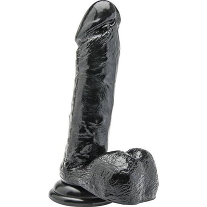 DIVENTA REALE - DILDO 18 CM CON TESTICOLI NERI