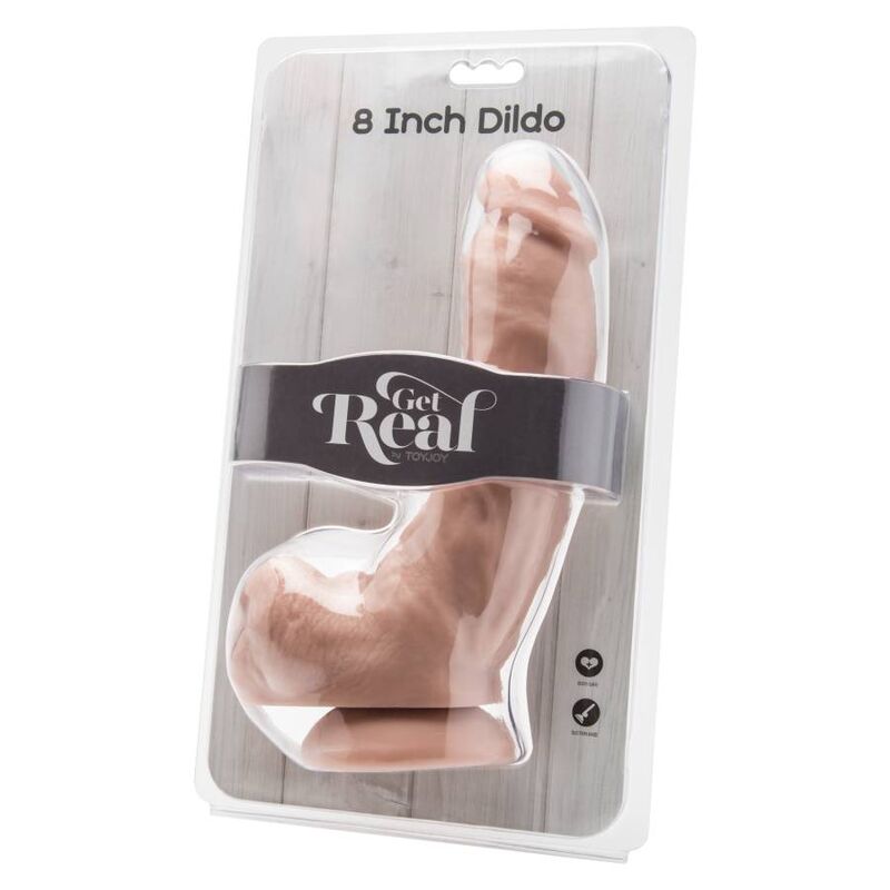 DIVENTA REALE - DILDO 20,5 CM CON TESTICOLI NATURALI