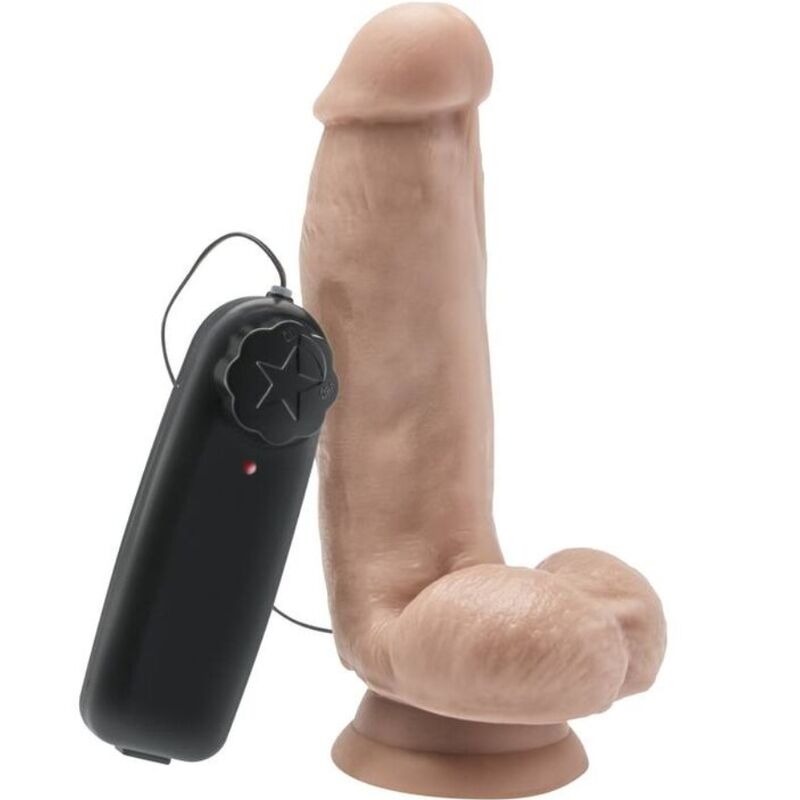 SII REALE - DILDO DA 12 CM CON TESTICOLI VIBRANTI NATURALI