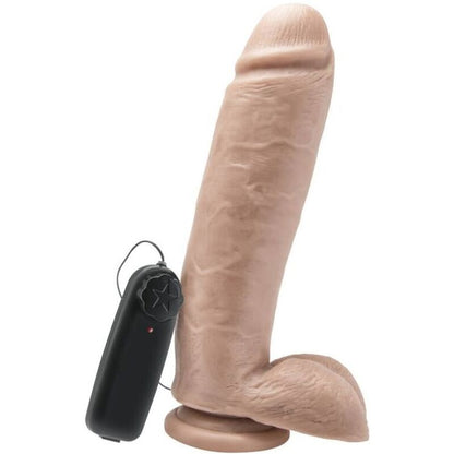 SII REALE - DILDO 25,5 CM CON VIBRATORE NATURALE TESTICOLI
