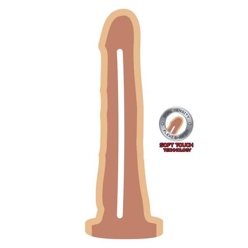 DIVENTA REALE - DONG A DOPPIA DENSITÀ 19 CM NATURALE
