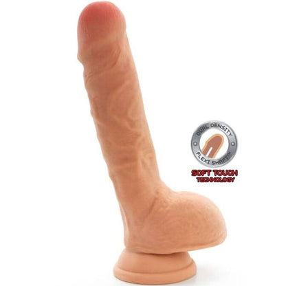 SII REALE - DILDO A DOPPIA DENSITÀ 25,5 CM CON TESTICOLI NATURALI