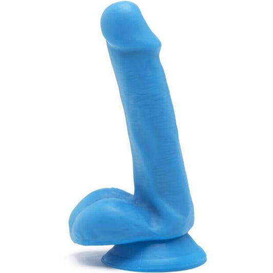 DIVENTA REALE - DILDO HAPPY DICKS 12 CM CON TESTICOLI BLU