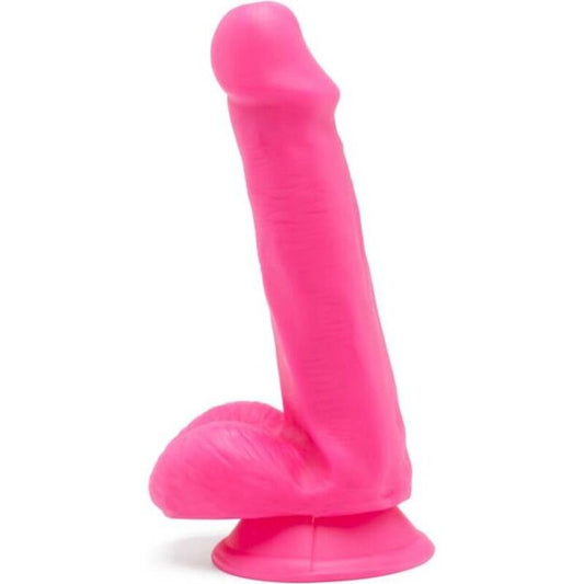 DIVENTA REALE - DILDO HAPPY DICKS 12 CM CON TESTICOLI ROSA