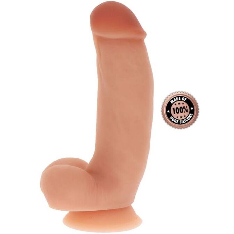 SII REALE - DILDO IN SILICONE DA 18 CM CON TESTICOLI NATURALI