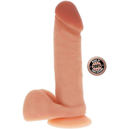 SII REALE - DILDO IN SILICONE DA 20,5 CM CON TESTICOLI NATURALI