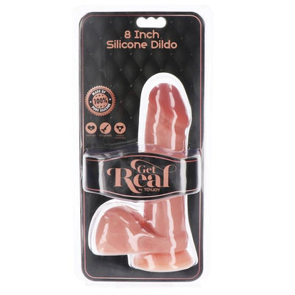 SII REALE - DILDO IN SILICONE DA 20,5 CM CON TESTICOLI NATURALI
