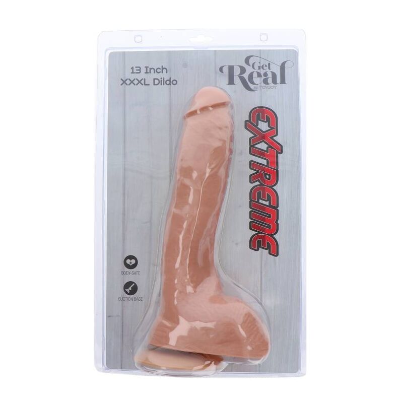 DIVENTA REALE - DILDO ESTREMO XXXL 34 CM NATURALE