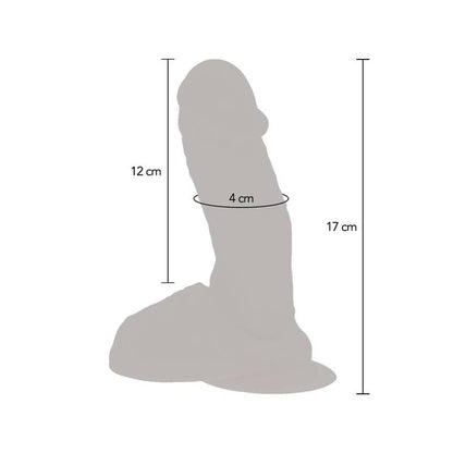 DIVENTA REALE - DILDO VIBRANTE IN SILICONE NATURALE