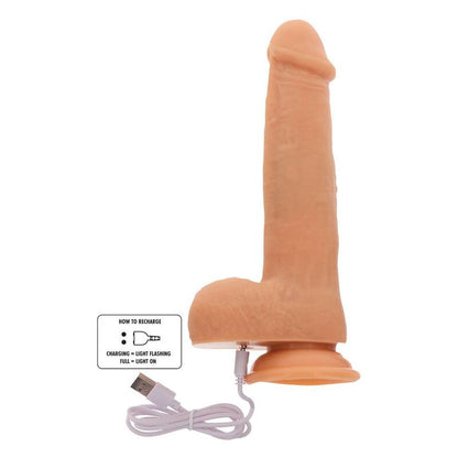 DIVENTA REALE - DILDO VIBRANTE CON PALLINE ROTANTI NATURALE