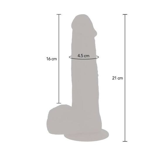 DIVENTA REALE - DILDO VIBRANTE CON PALLINE ROTANTI NATURALE