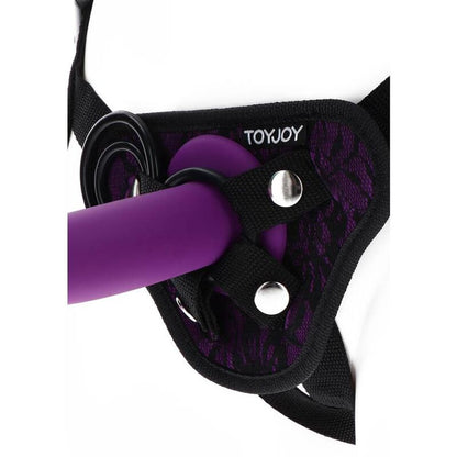 SII REALE - IMBRACATURA VIOLA CON PIZZO E STRAP-ON