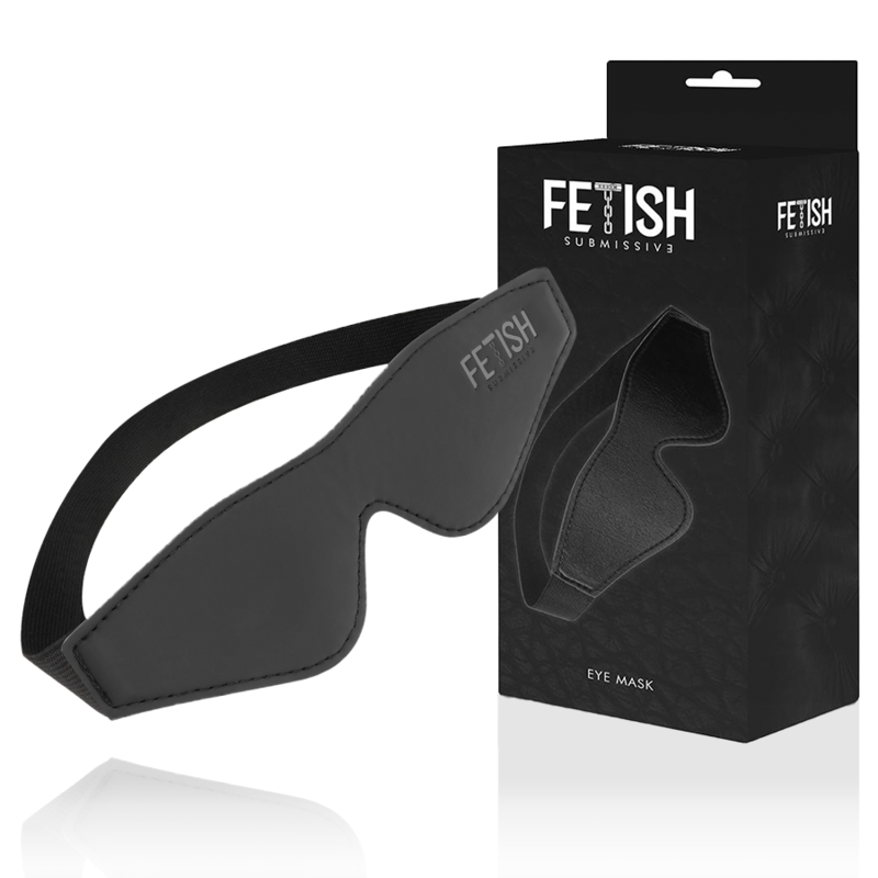 FETISH SUBMISSIVE - MASCHERA PER OCCHI IN PELLE VEGANA CON FODERA IN NOPRENE