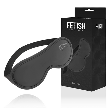 FETISH SUBMISSIVE - MASCHERA PER OCCHI IN PELLE VEGANA II CON FODERA IN NOPRENE