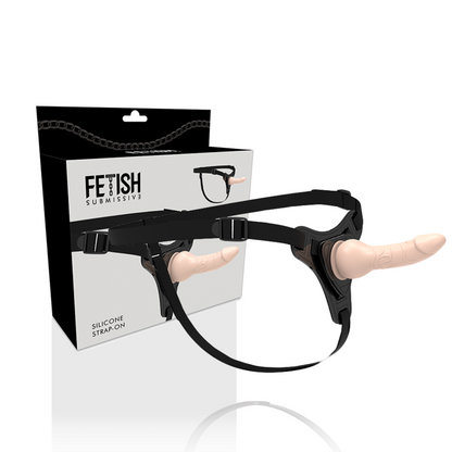 IMBRACATURA SOTTOMESSA FETISH - SILICONE REALISTICO CARNE 16CM