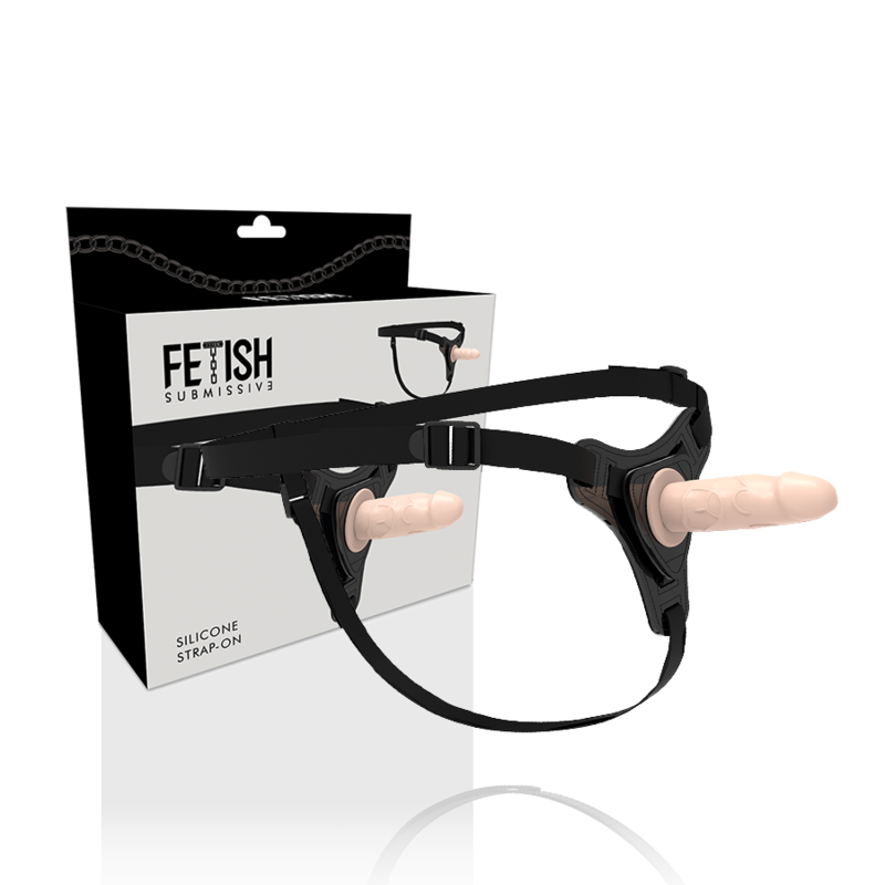 IMBRACATURA SOTTOMESSA FETISH - SILICONE REALISTICO CARNE 12,5 CM