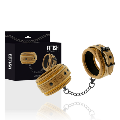 FETISH SUBMISSIVE ORIGIN - MANETTE ALLA CAVIGLIA IN PELLE VEGANA CON FODERA IN NEOPRENE