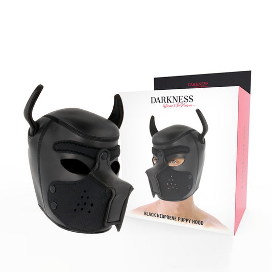 DARKNESS - MASCHERA IN NEOPRENE PER CANI CON MUSELLO RIMOVIBILE M