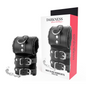 DARKNESS - MANETTE IN PELLE REGOLABILI CON LINEA NERA