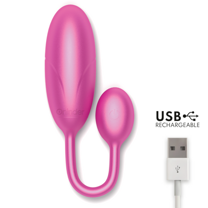 ONINDER - DENVER HUEVO VIBRADOR NEGRO 7 X 2.7 CM - APP GRATUITA