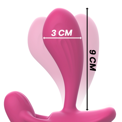 INTENSO - SHELLY DUO ANALE-PERINEO, VAGINALE-CLITORIDE ROSA REMOTO