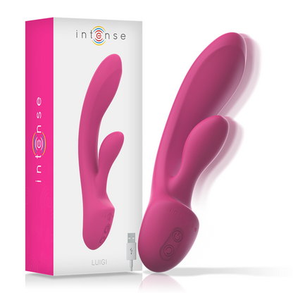 INTENSE - VIBRATORE LUIGI RABBIT IN SILICONE LIQUIDO ROSA