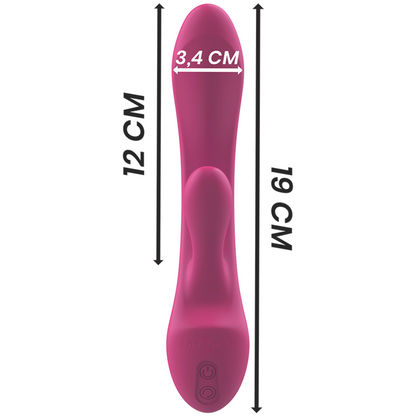 INTENSE - VIBRATORE LUIGI RABBIT IN SILICONE LIQUIDO ROSA